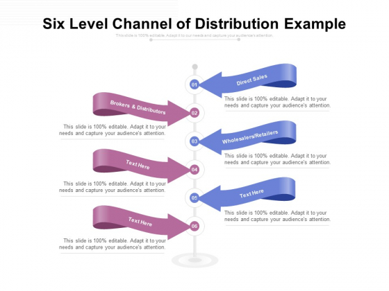 Six Level Channel Of Distribution Example Ppt PowerPoint Presentation Professional Graphics Example PDF