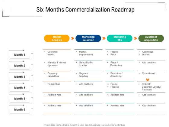 Six Months Commercialization Roadmap Download