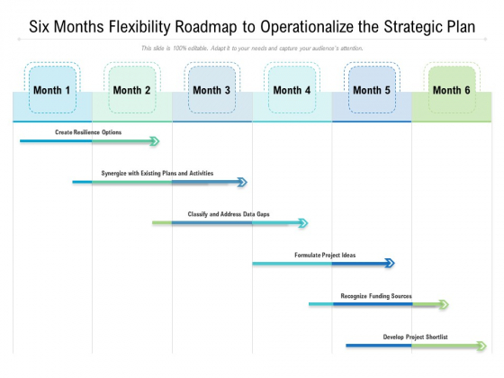 Six Months Flexibility Roadmap To Operationalize The Strategic Plan Formats Six Months Flexibility Roadmap To Operationalize The Strategic Plan Formats