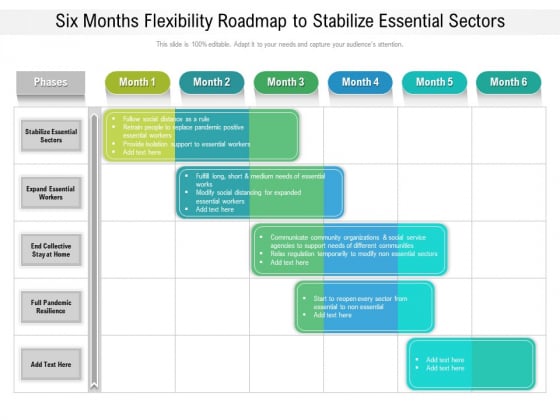 Six Months Flexibility Roadmap To Stabilize Essential Sectors Elements Six Months Flexibility Roadmap To Stabilize Essential Sectors Elements