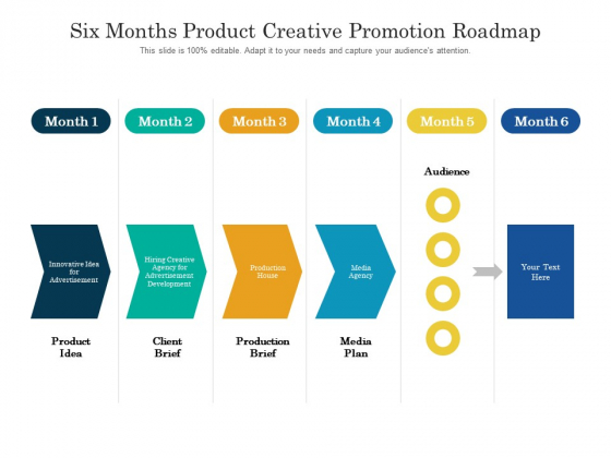 Six Months Product Creative Promotion Roadmap Designs Six Months Product Creative Promotion Roadmap Designs