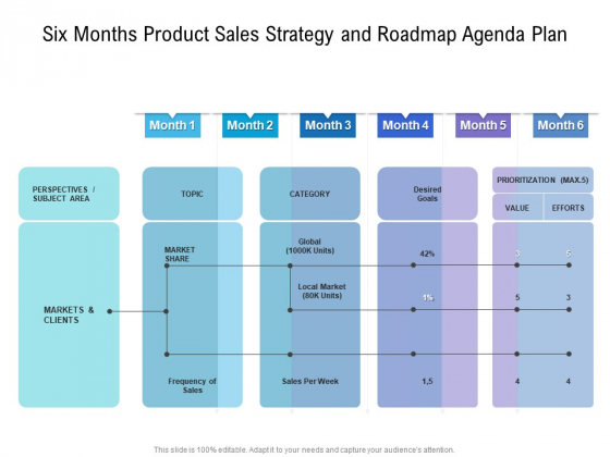 Six Months Product Sales Strategy And Roadmap Agenda Plan Introduction Six Months Product Sales Strategy And Roadmap Agenda Plan Introduction
