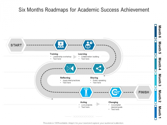 Six Months Roadmaps For Academic Success Achievement Inspiration