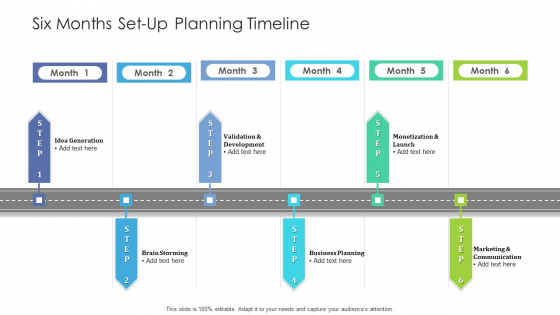 Six Months Set Up Planning Timeline Inspiration