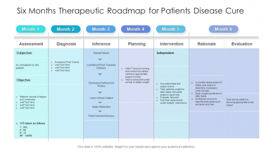 Six Months Therapeutic Roadmap For Patients Disease Cure Background Six Months Therapeutic Roadmap For Patients Disease Cure Background