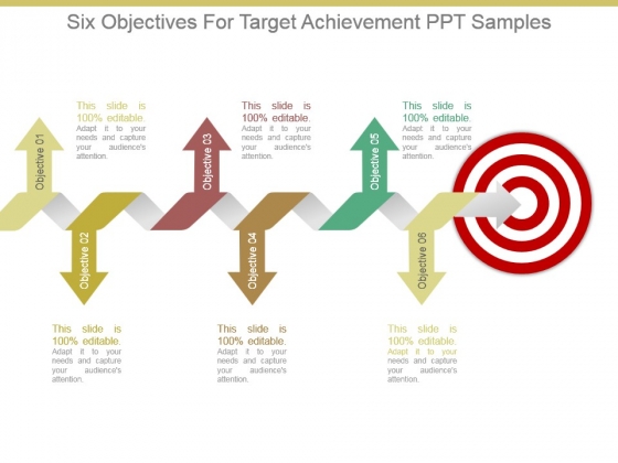 Six Objectives For Target Achievement Ppt Samples Six Objectives For Target Achievement Ppt Samples