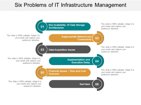 Six Problems Of It Infrastructure Management Ppt Powerpoint Presentation Styles Graphic Images