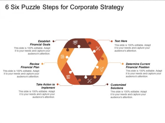 Six Puzzle Steps For Corporate Strategy Ppt PowerPoint Presentation Styles Slides Six Puzzle Steps For Corporate Strategy Ppt PowerPoint Presentation Styles Slides