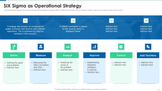 Six Sigma Continuous Process Six Sigma As Operational Strategy Guidelines PDF Six Sigma Continuous Process Six Sigma As Operational Strategy Guidelines PDF