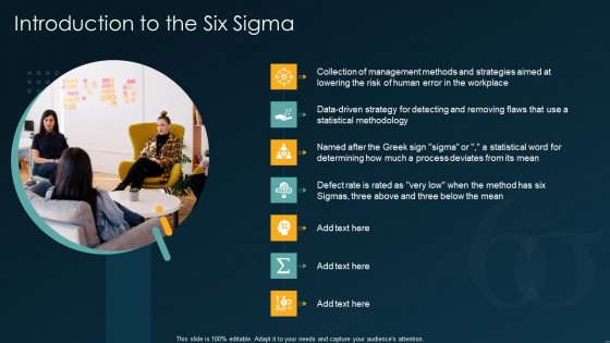 Six Sigma Methodology IT Introduction To The Six Sigma Ppt Portfolio Gridlines PDF