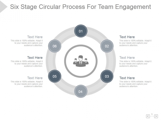 Six Stage Circular Process For Team Engagement Ppt PowerPoint Presentation Slide Six Stage Circular Process For Team Engagement Ppt PowerPoint Presentation Slide