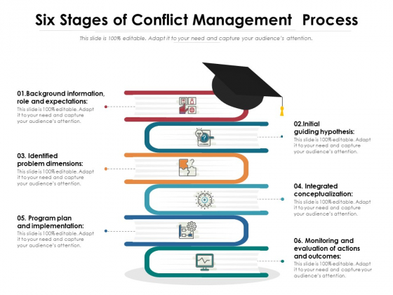 Six Stages Of Conflict Management Process Ppt PowerPoint Presentation Icon Example File PDF Six Stages Of Conflict Management Process Ppt PowerPoint Presentation Icon Example File PDF