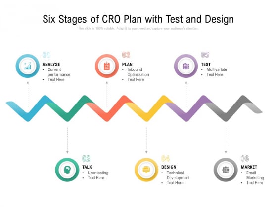 Six Stages Of Cro Plan With Test And Design Ppt PowerPoint Presentation Infographic Template Gallery PDF Six Stages Of Cro Plan With Test And Design Ppt PowerPoint Presentation Infographic Template Gallery PDF