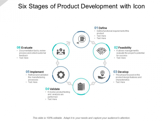 Six Stages Of Product Development With Icon Ppt PowerPoint Presentation Professional Diagrams Six Stages Of Product Development With Icon Ppt PowerPoint Presentation Professional Diagrams
