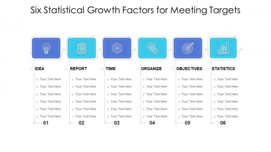 Six Statistical Growth Factors For Meeting Targets Ppt PowerPoint Presentation File Example Topics PDF Six Statistical Growth Factors For Meeting Targets Ppt PowerPoint Presentation File Example Topics PDF