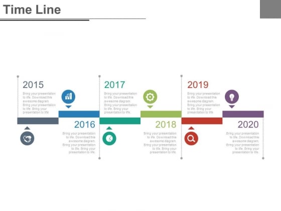 Six Steps And Years For Business Timeline Powerpoint Slides Six Steps And Years For Business Timeline Powerpoint Slides