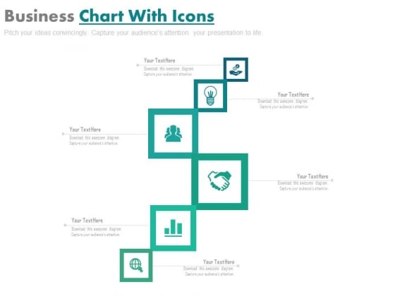 Six Steps Business Chart With Icons Powerpoint Template Six Steps Business Chart With Icons Powerpoint Template