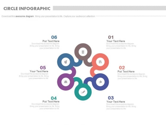Six Steps Circle Infographics For Process Flow Powerpoint Slides Six Steps Circle Infographics For Process Flow Powerpoint Slides