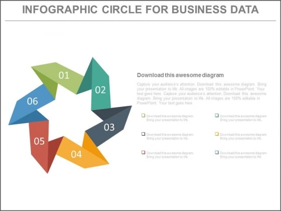 Six Steps Circular Chart For Workflow Powerpoint Slides Six Steps Circular Chart For Workflow Powerpoint Slides