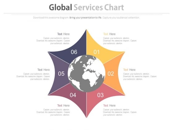 Six Steps For Global Business Process Powerpoint Template Six Steps For Global Business Process Powerpoint Template
