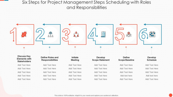 Six Steps For Project Management Steps Scheduling With Roles And Responsibllities Guidelines PDF Six Steps For Project Management Steps Scheduling With Roles And Responsibllities Guidelines PDF