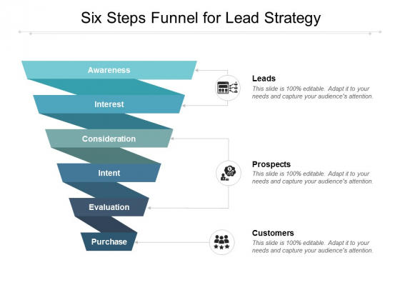 Six Steps Funnel For Lead Strategy Ppt PowerPoint Presentation Professional Maker Six Steps Funnel For Lead Strategy Ppt PowerPoint Presentation Professional Maker