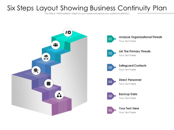 Six Steps Layout Showing Business Continuity Plan Ppt PowerPoint Presentation Infographic Template File Formats PDF Six Steps Layout Showing Business Continuity Plan Ppt PowerPoint Presentation Infographic Template File Formats PDF