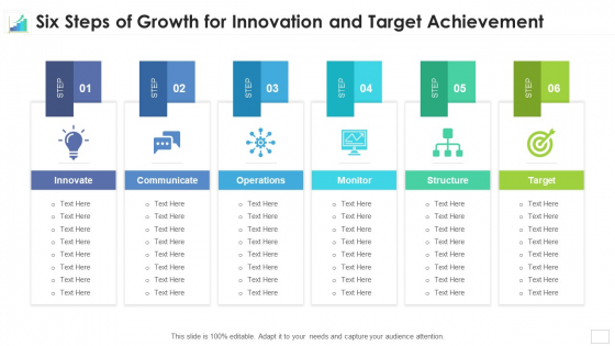 Six Steps Of Growth For Innovation And Target Achievement Sample PDF Six Steps Of Growth For Innovation And Target Achievement Sample PDF