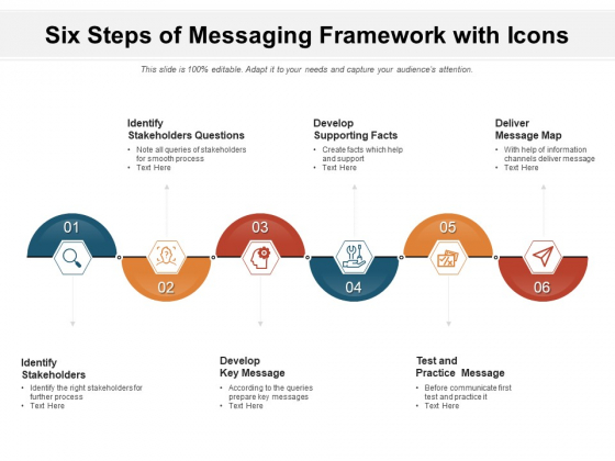 Six Steps Of Messaging Framework With Icons Ppt PowerPoint Presentation Gallery Professional PDF Six Steps Of Messaging Framework With Icons Ppt PowerPoint Presentation Gallery Professional PDF