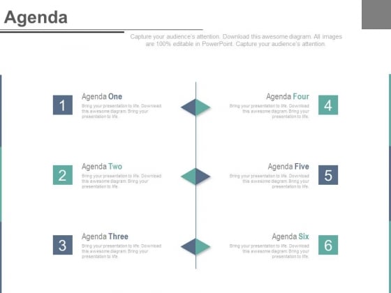 Six Steps To Develop A Realistic Agenda Powerpoint Slides Six Steps To Develop A Realistic Agenda Powerpoint Slides
