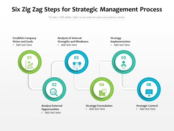 Six Zig Zag Steps For Strategic Management Process Ppt PowerPoint Presentation Ideas Grid PDF Six Zig Zag Steps For Strategic Management Process Ppt PowerPoint Presentation Ideas Grid PDF