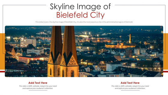 Skyline Image Of Bielefeld City PowerPoint Presentation PPT Template PDF