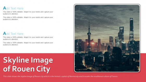 Skyline Image Of Rouen City PowerPoint Presentation Ppt Template PDF
