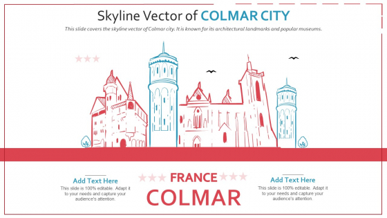 Skyline Vector Of Colmar City PowerPoint Presentation Ppt Template PDF Skyline Vector Of Colmar City PowerPoint Presentation Ppt Template PDF