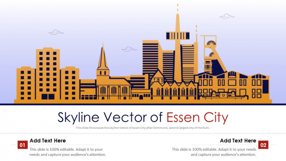 Skyline Vector Of Essen City PowerPoint Presentation PPT Template PDF Skyline Vector Of Essen City PowerPoint Presentation PPT Template PDF