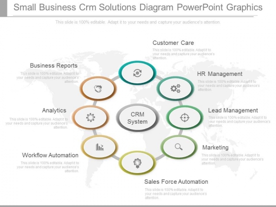Small Business Crm Solutions Diagram Powerpoint Graphics Small Business Crm Solutions Diagram Powerpoint Graphics