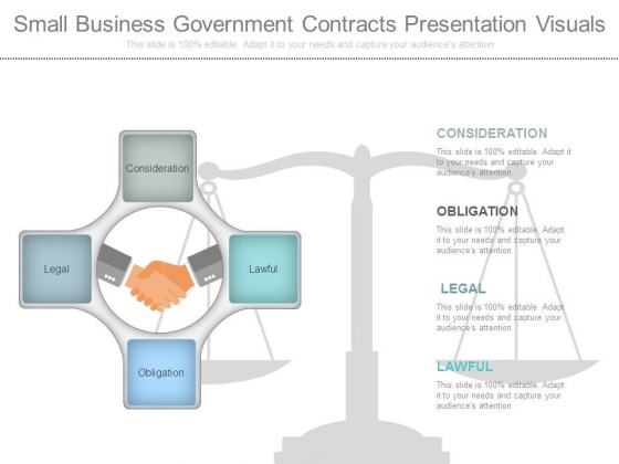 Small Business Government Contracts Presentation Visuals Small Business Government Contracts Presentation Visuals