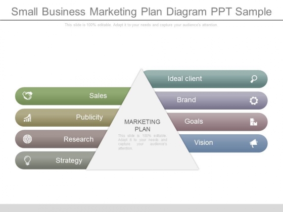 Small Business Marketing Plan Diagram Ppt Sample