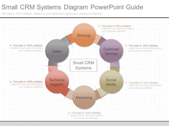 Small Crm Systems Diagram Powerpoint Guide