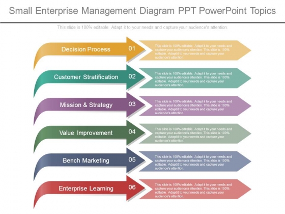 Small Enterprise Management Diagram Ppt Powerpoint Topics