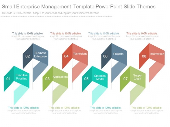 Small Enterprise Management Template Powerpoint Slide Themes