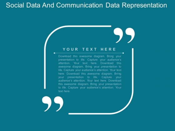 Social Data And Communication Data Representation Powerpoint Template Social Data And Communication Data Representation Powerpoint Template