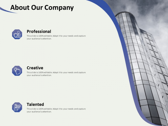 Social Enterprise Funding About Our Company Ppt PowerPoint Presentation Show Slide Portrait PDF Social Enterprise Funding About Our Company Ppt PowerPoint Presentation Show Slide Portrait PDF