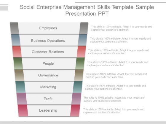Social Enterprise Management Skills Template Sample Presentation Ppt Social Enterprise Management Skills Template Sample Presentation Ppt