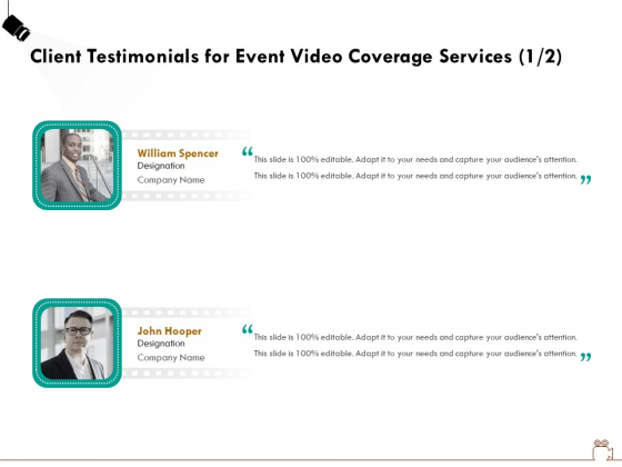 Social Gathering Movie Making Client Testimonials For Event Video Coverage Services Company Themes PDF Social Gathering Movie Making Client Testimonials For Event Video Coverage Services Company Themes PDF