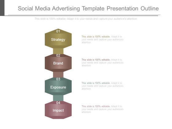 social media advertising template presentation outline social media advertising template presentation outline, Presentation templates