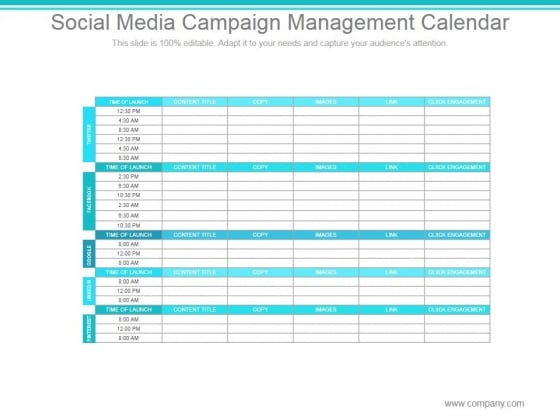 Social Media Campaign Management Calendar Slide2 Ppt PowerPoint Presentation Shapes Social Media Campaign Management Calendar Slide2 Ppt PowerPoint Presentation Shapes