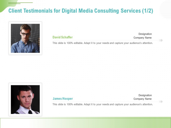 Social Media Consulting Client Testimonials For Digital Media Consulting Services Icons PDF Social Media Consulting Client Testimonials For Digital Media Consulting Services Icons PDF