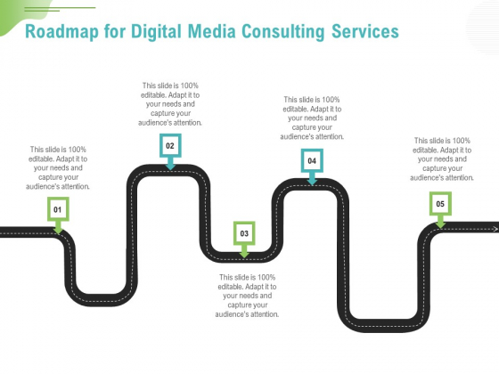 Social Media Consulting Roadmap For Digital Media Consulting Services Professional PDF