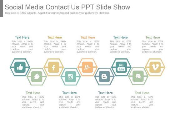 Social Media Contact Us Ppt Slide Show Social Media Contact Us Ppt Slide Show